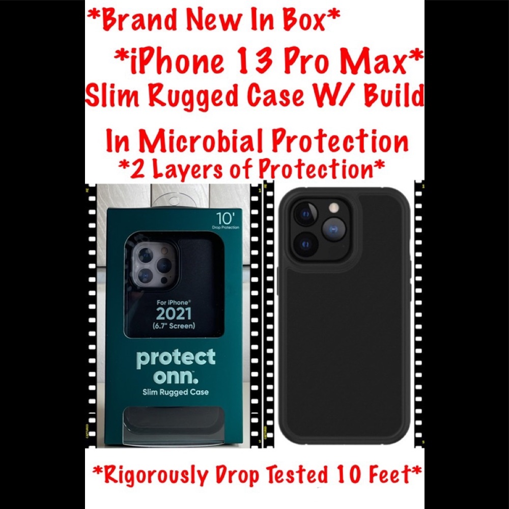 BNIB* iPhone 13 Pro Max Rugged Phone Case with Built-in Microbial Protection